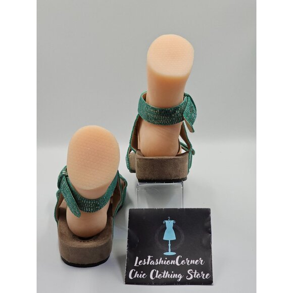 NWOB Revitalign Women's Green Lizard Swell Comfort Strap Sandal Sz 10 2461 - Picture 6 of 16